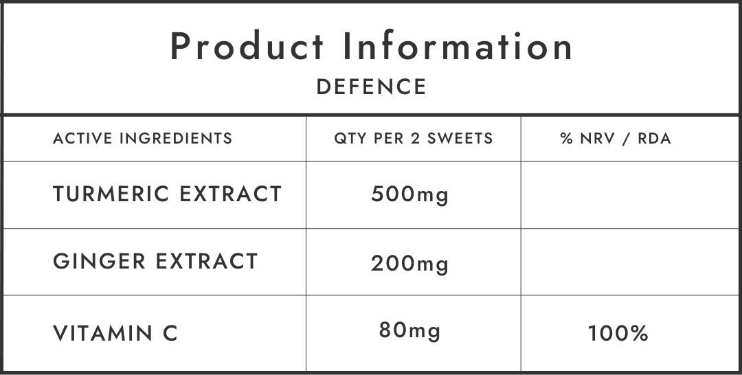 Gumi Vitamins Defence - Ashwagandha, Turmeric & Ginger 300g