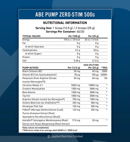 Applied Nutrition ABE Pump 500g