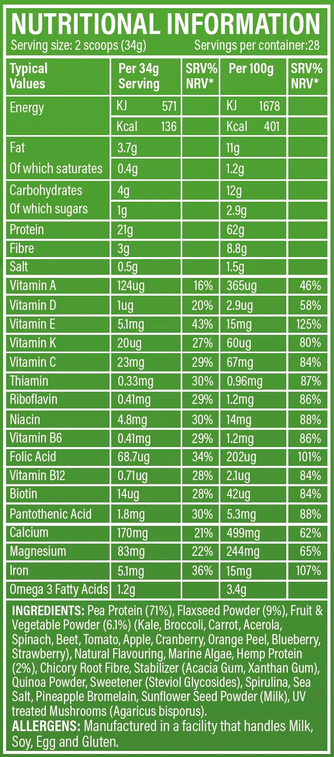 Trained by JP Greens Superfood 952g