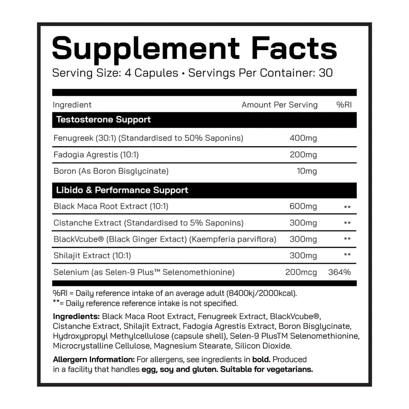DNA Sports Man Up Male Health Support 120 caps