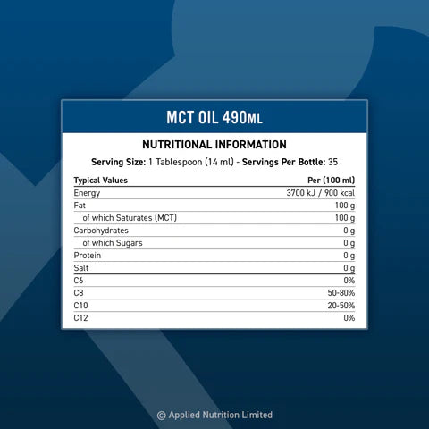 Applied Nutrition MCT Oil 490ml