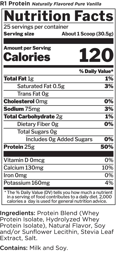 Rule1 Naturally Flavoured Protein Isolate 780g