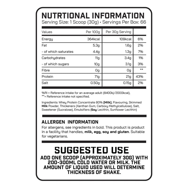 DNA Sports Advanced Whey Protein 2kg