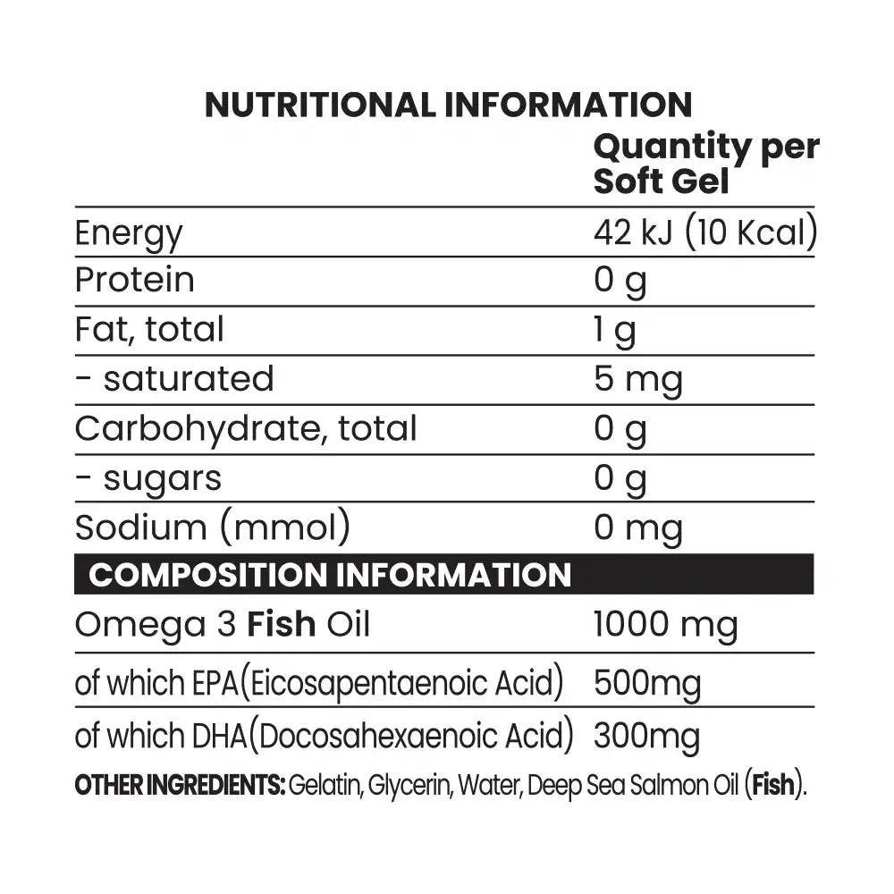 Chaos Crew Omega 3 Fish Oil 90 soft gels