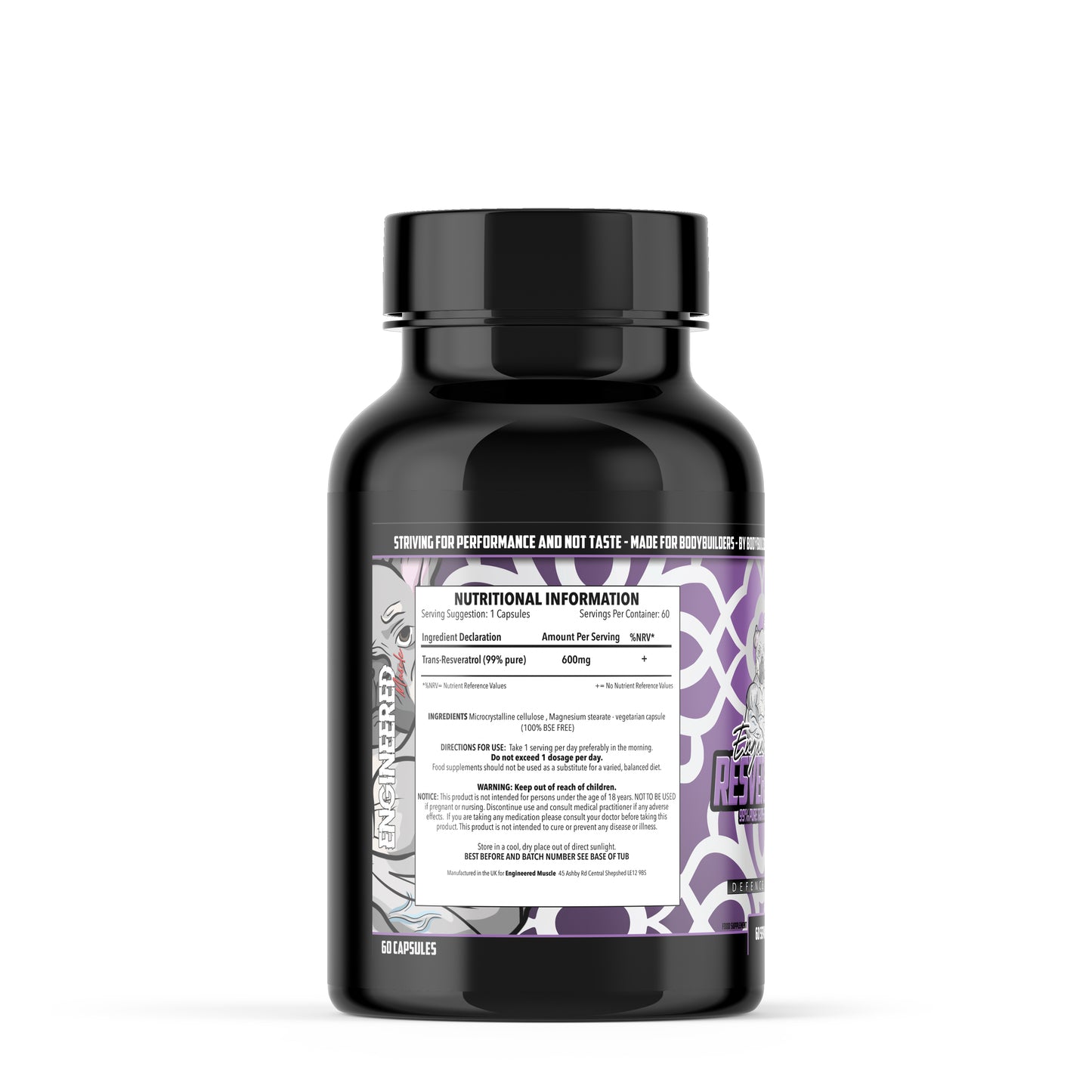 Engineered Muscle Resveratrol 600mg 60caps