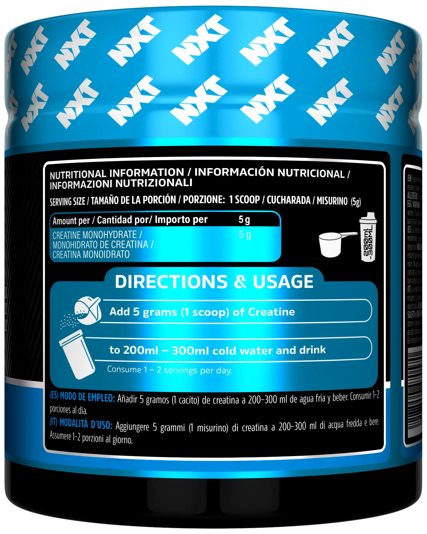 NXT Nutrition Creatine Monohydrate 300g