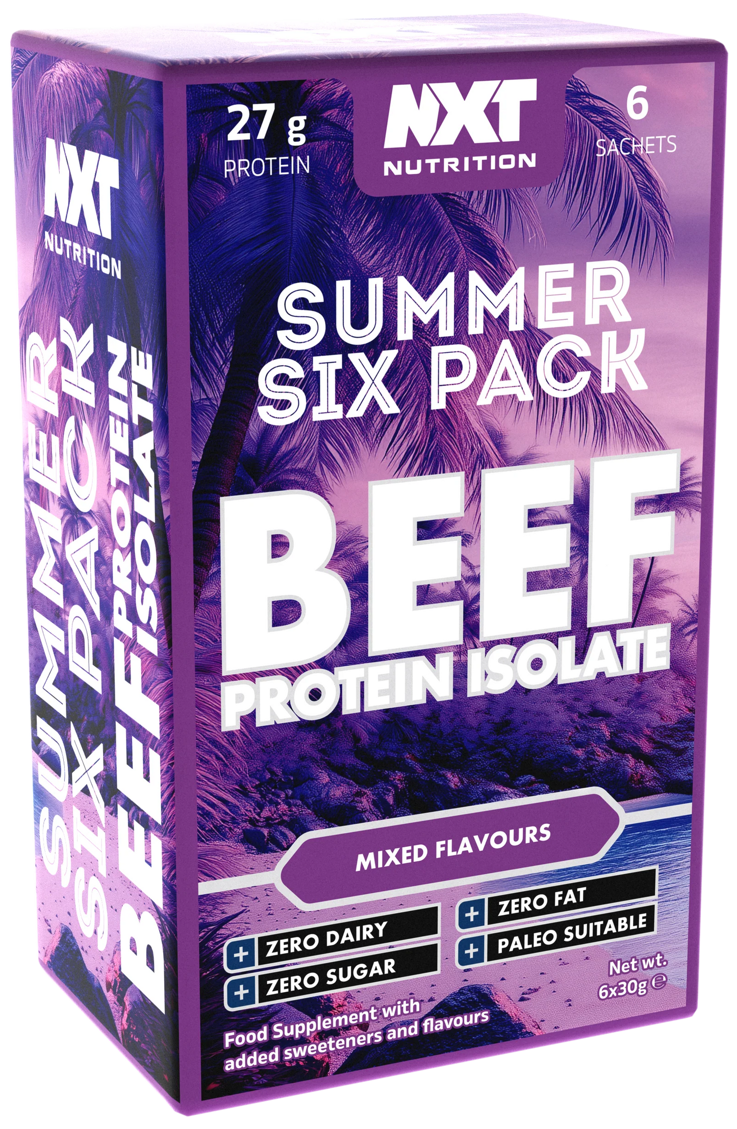 NXT Nutrition Beef Protein Isolate Summer 6 pack