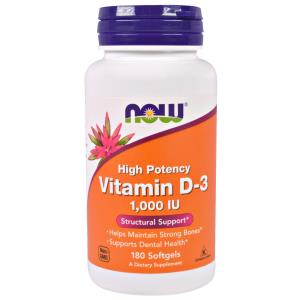 Now Foods, Vitamin D-3, 2,000 IU, 120 Softgels