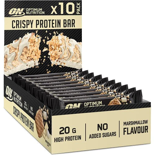 Optimum Nutrition Crisp Protein Bars Marshmallow 65g x 10