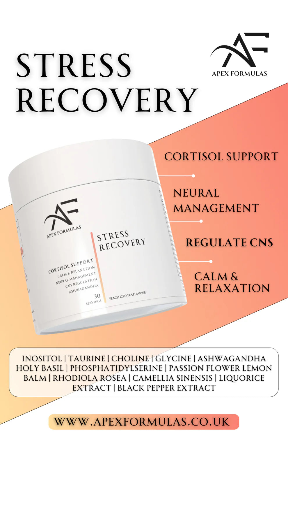 Apex Formulas Stress Recovery 300g