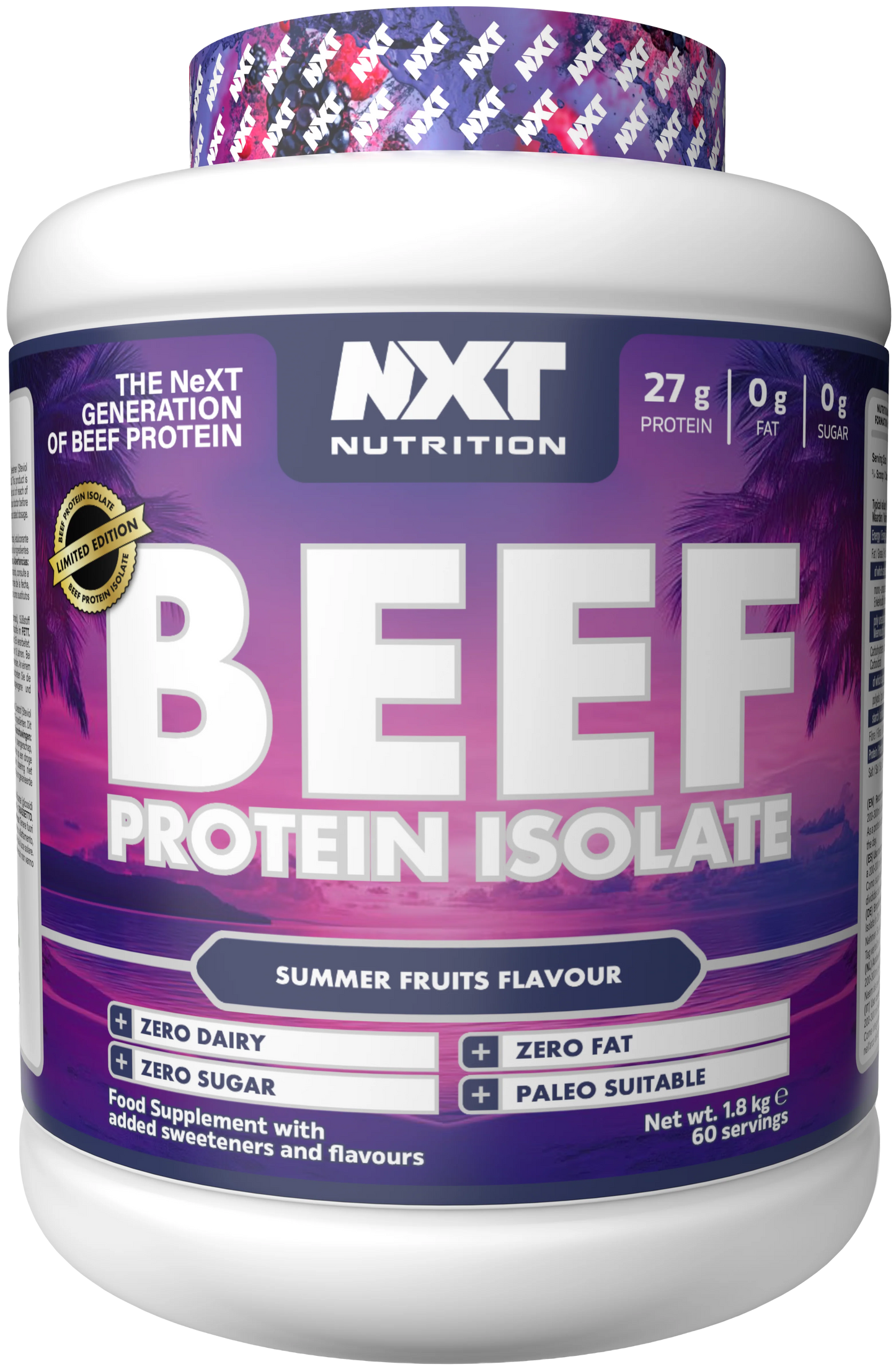 NXT Nutrition Beef Protein Isolate 1.8kg