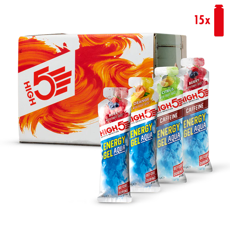 High5 Energy Gel Aqua Mixed Flavour 15 x 66g