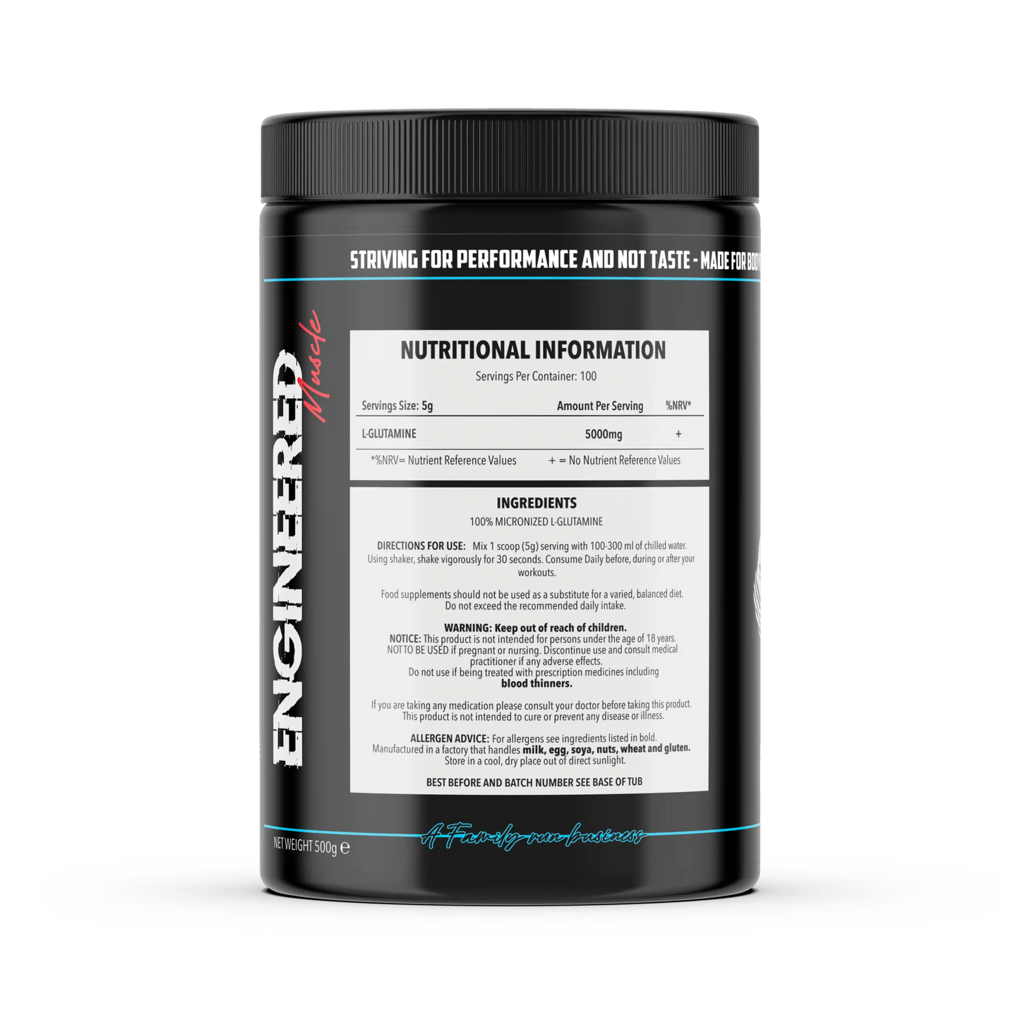 Engineered Muscle Glutamine 500g