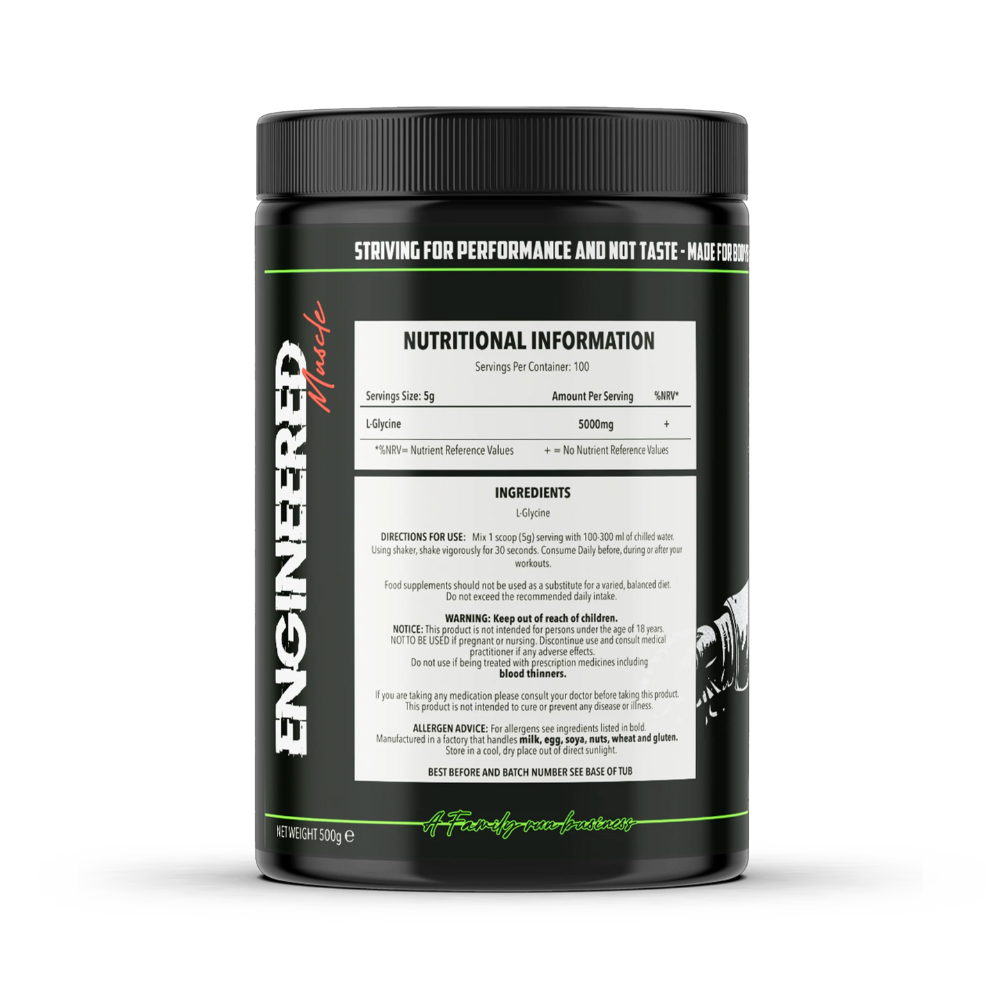Engineered Muscle Glycine 500g