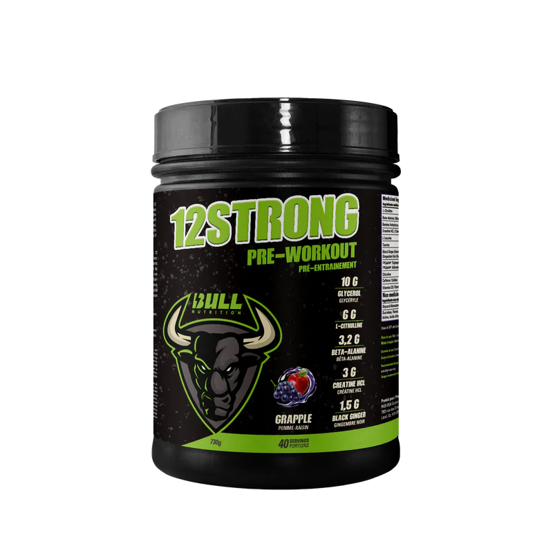 Bull Nutrition 12 Strong Pre Workout 732g