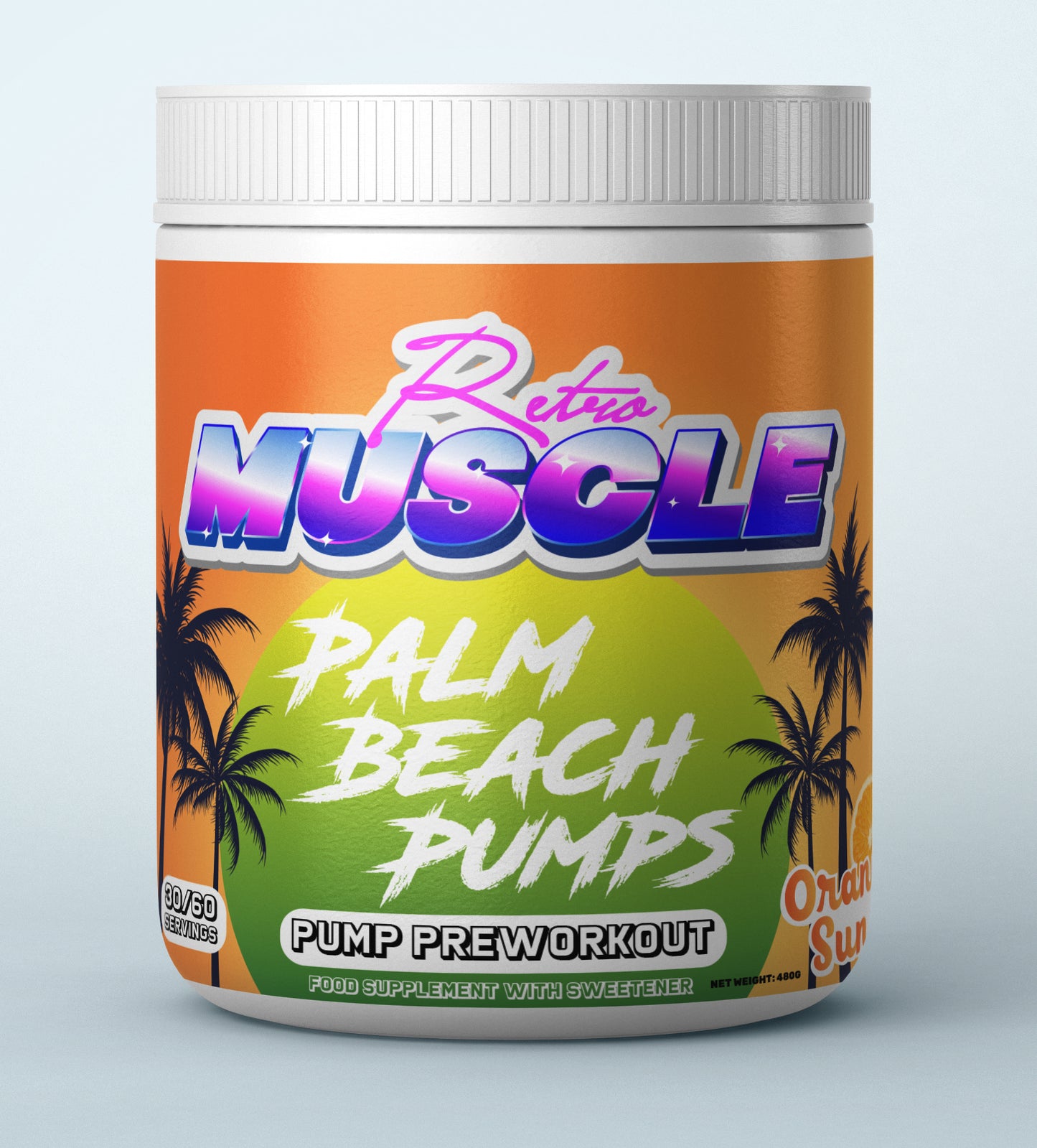 Retro Muscle Palm Beach Pumps 480g