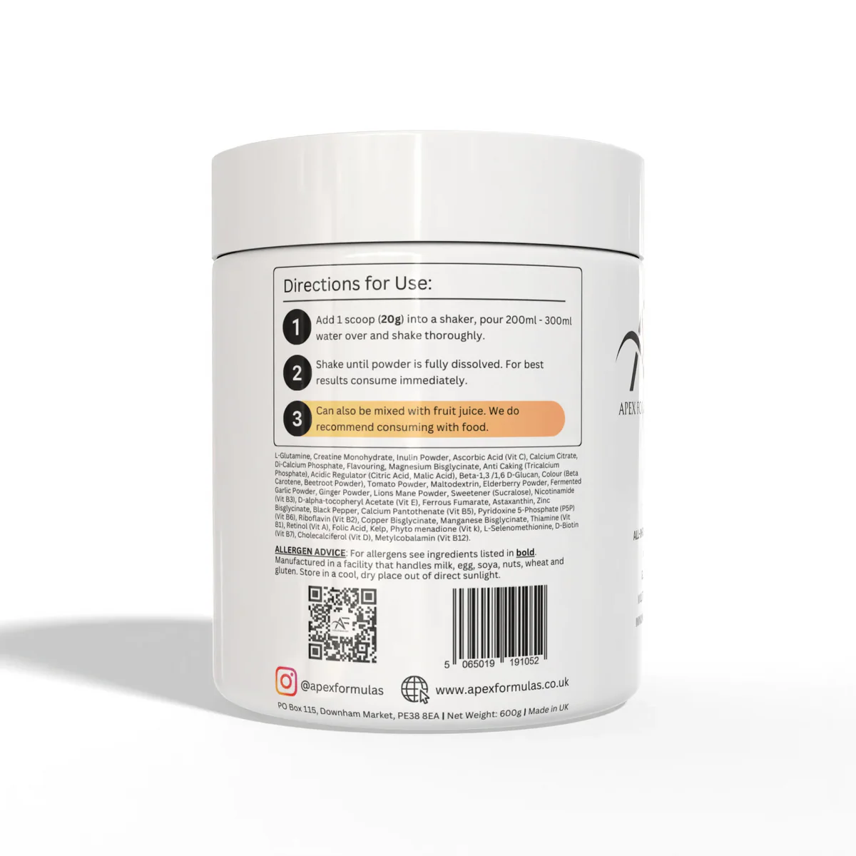 Apex Formulas Morning Ritual 600g