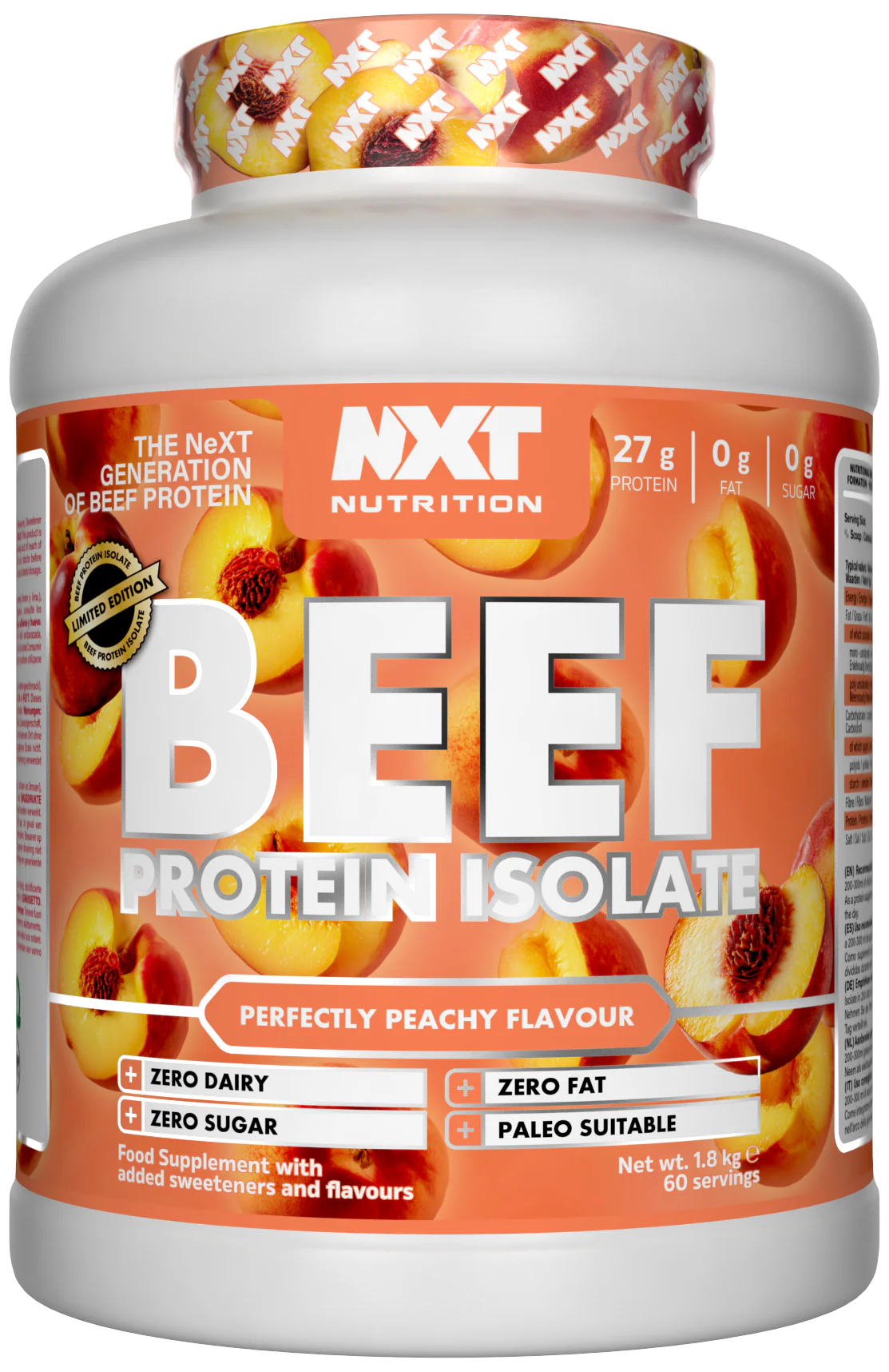 NXT Nutrition Beef Protein Isolate 1.8kg
