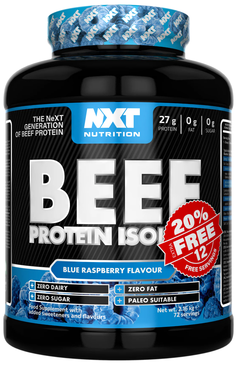 PRESALE - NXT Nutrition Beef Protein Isolate 2.16kg (20% Extra Free)