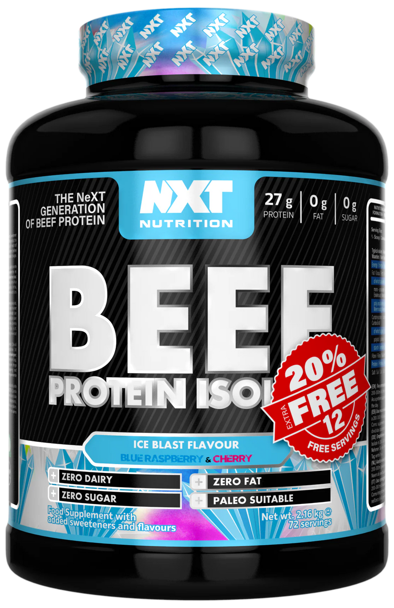 PRESALE - NXT Nutrition Beef Protein Isolate 2.16kg (20% Extra Free)