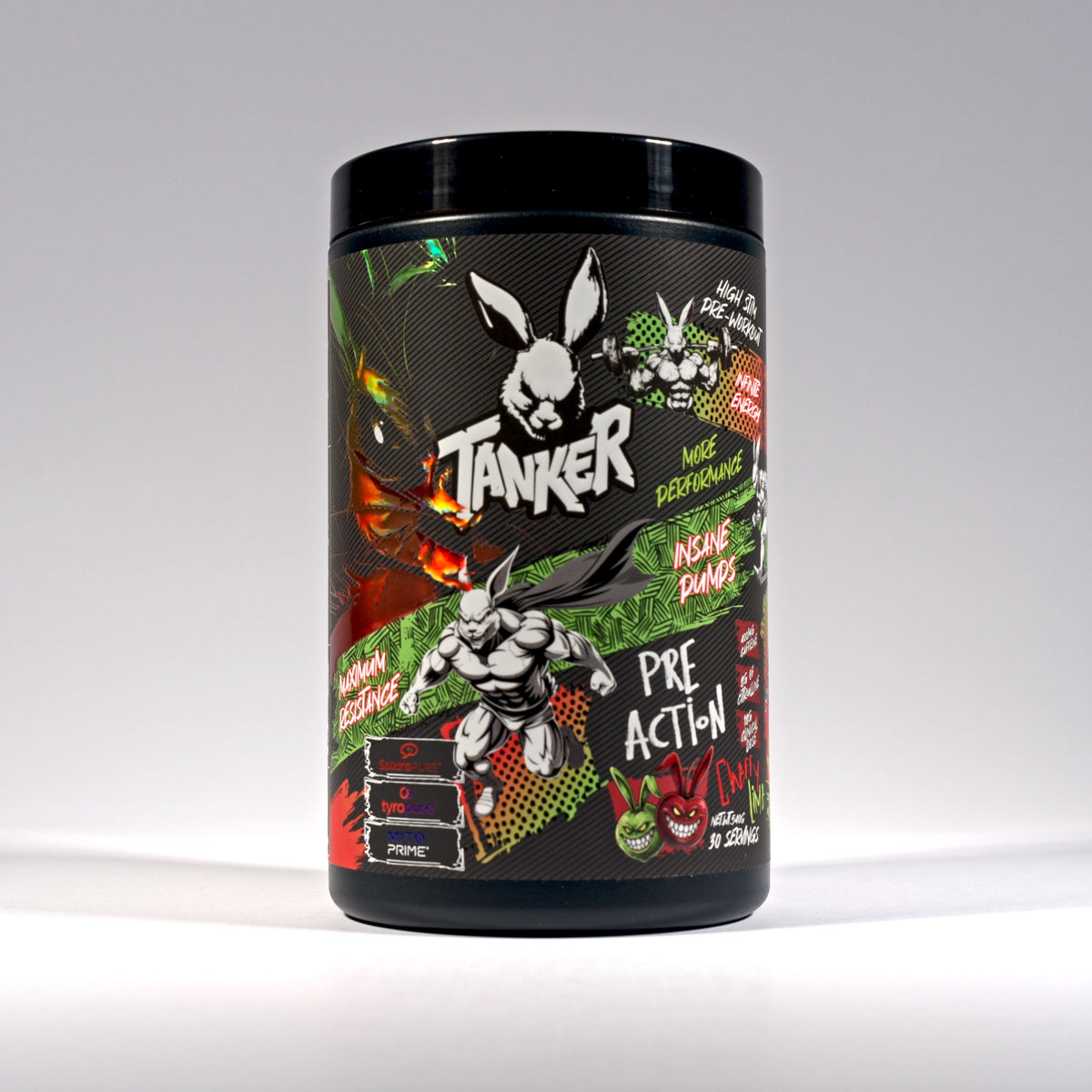Tanker Pre-Action High Stim Pre Workout 540g