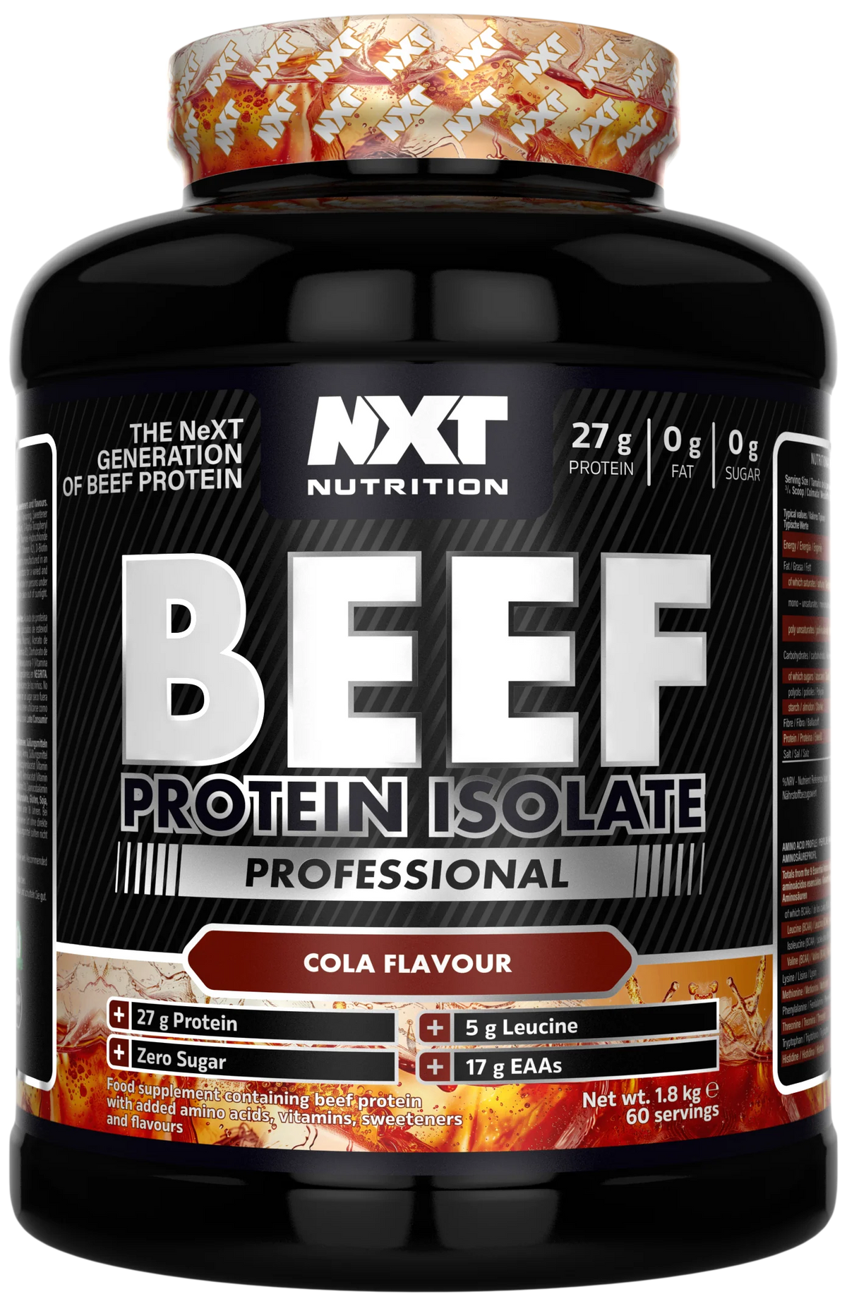 NXT Nutrition Beef Protein Isolate Professional 1.8kg