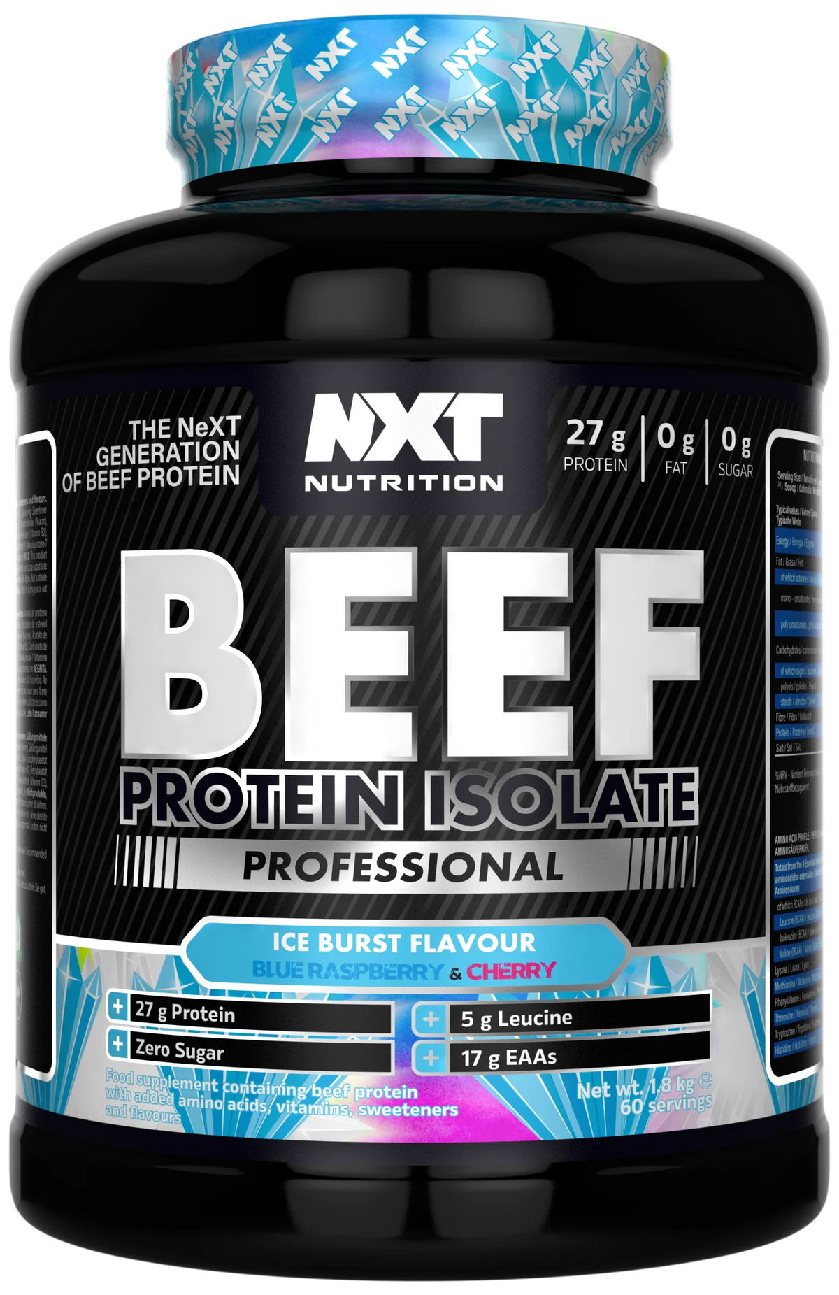 NXT Nutrition Beef Protein Isolate Professional 1.8kg