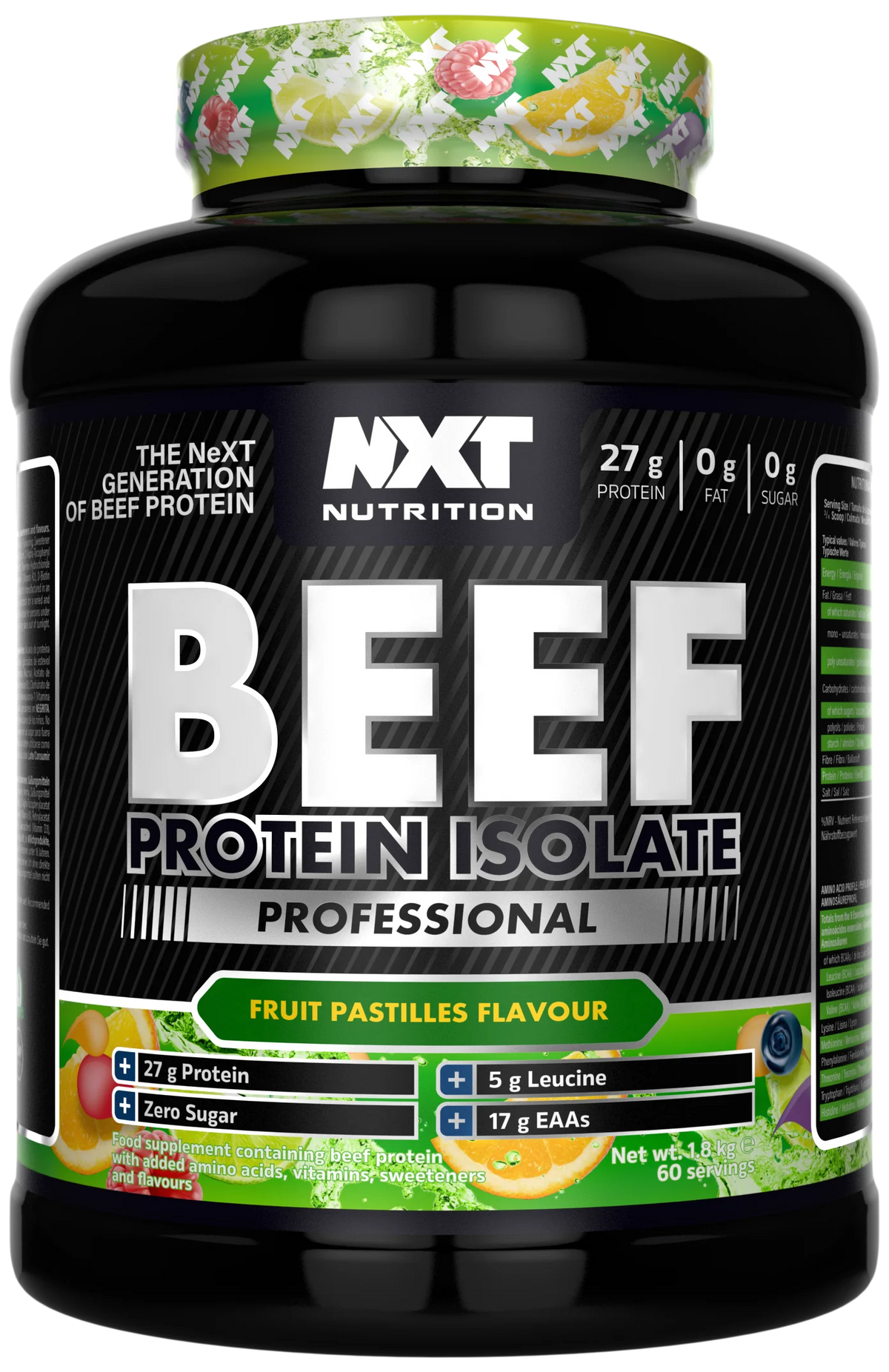 NXT Nutrition Beef Protein Isolate Professional 1.8kg