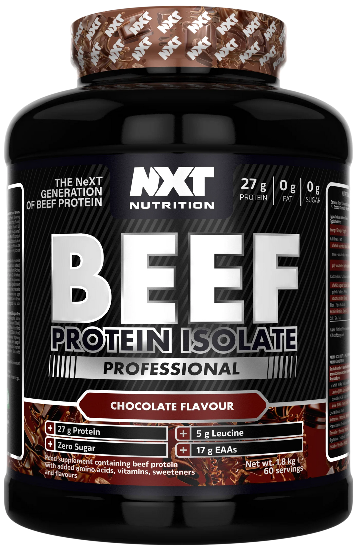 NXT Nutrition Beef Protein Isolate Professional 1.8kg