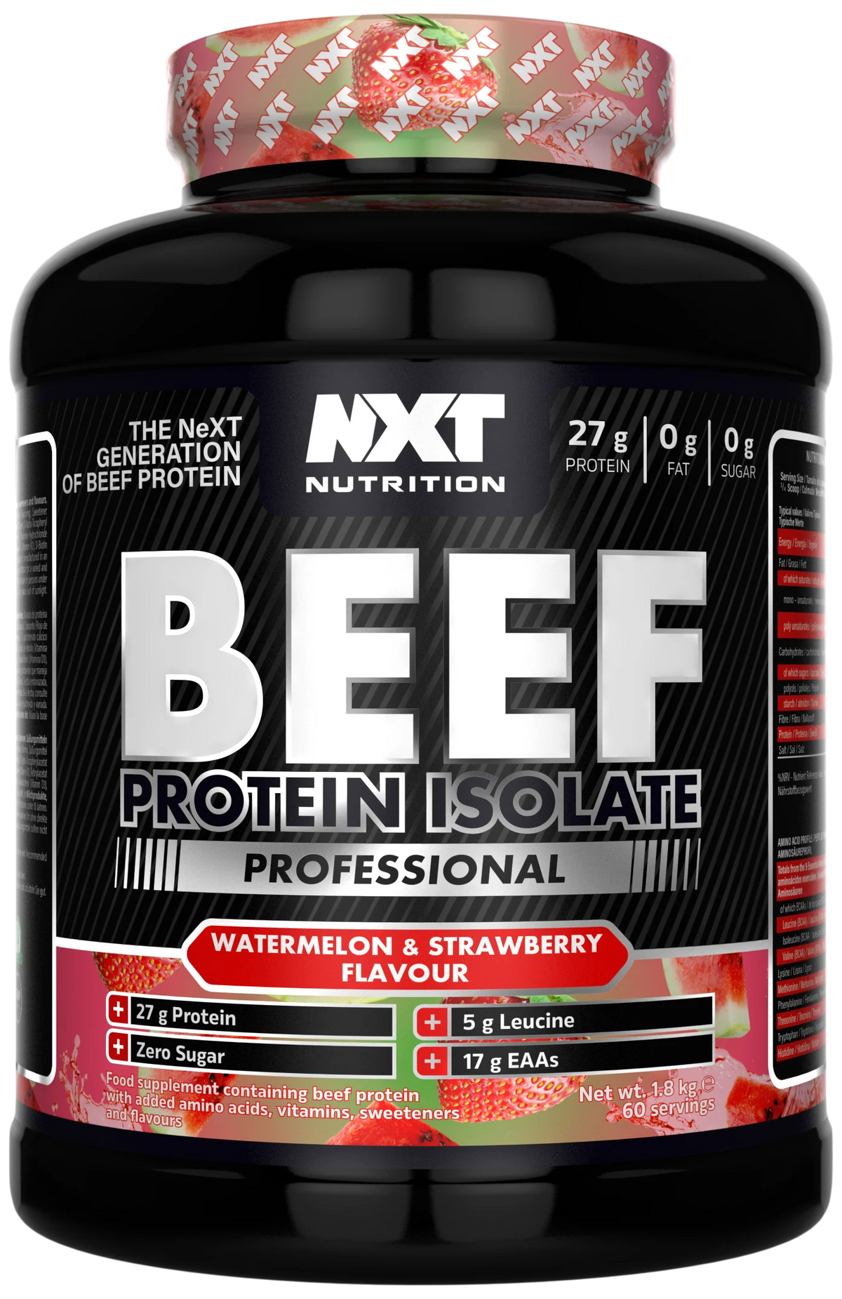 NXT Nutrition Beef Protein Isolate Professional 1.8kg