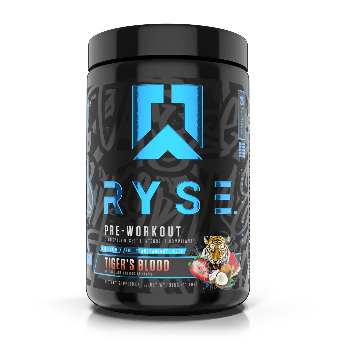 RYSE Project Blackout Pre Workout 310g