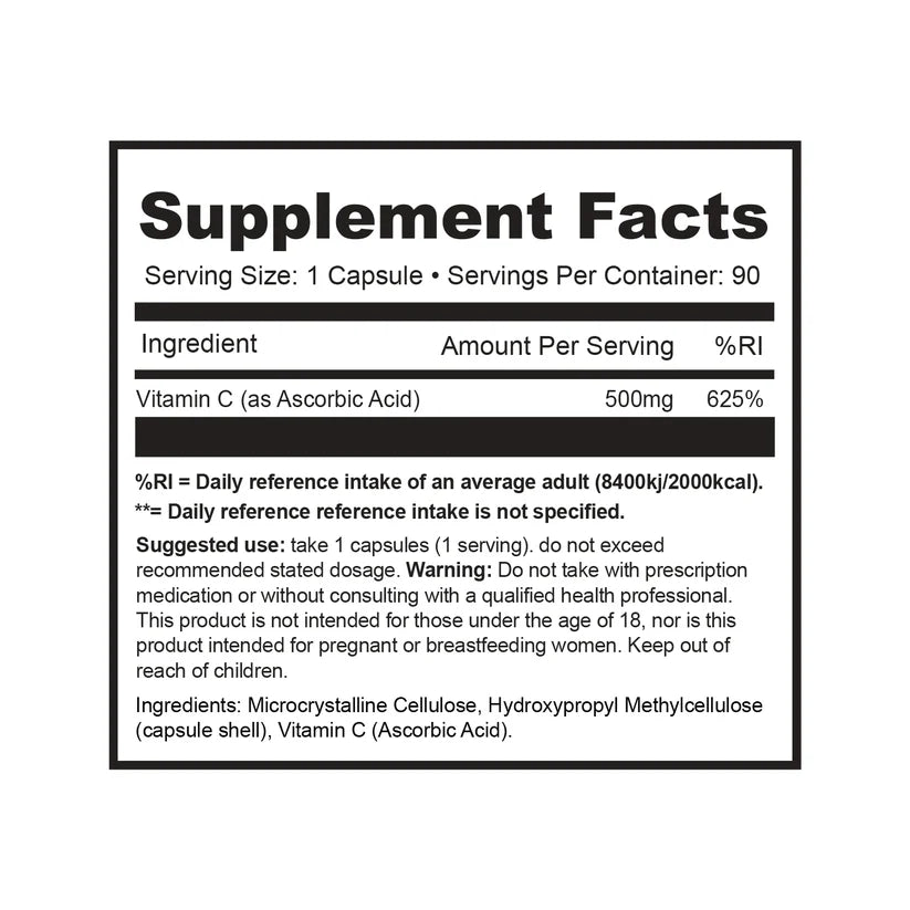 1 Source Supps VIT C 90 caps